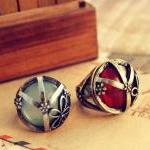 Retro Peace Rings  