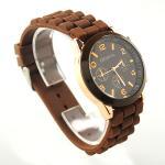 Brown Geneva Silicone Watch 