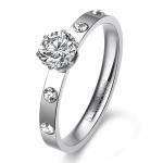 Stainless Steel Crystal Ri..